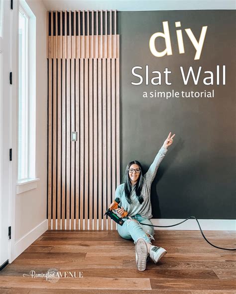 How to Make a DIY Wood Slat Wall .